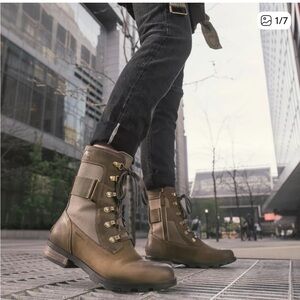 Sorel Brown Lace-Up Boots for Women